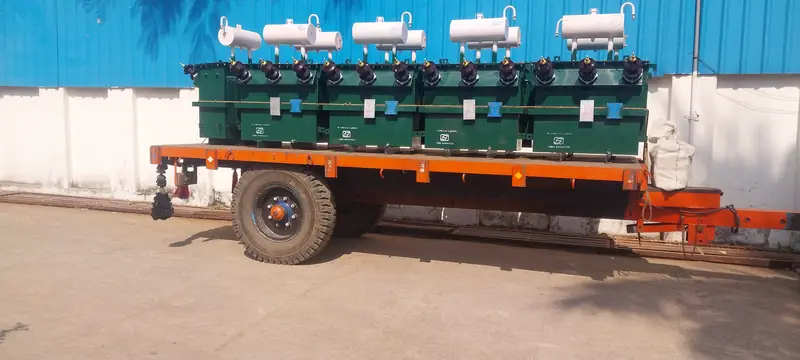Distribution transformers loaded for dispatch to a state utility