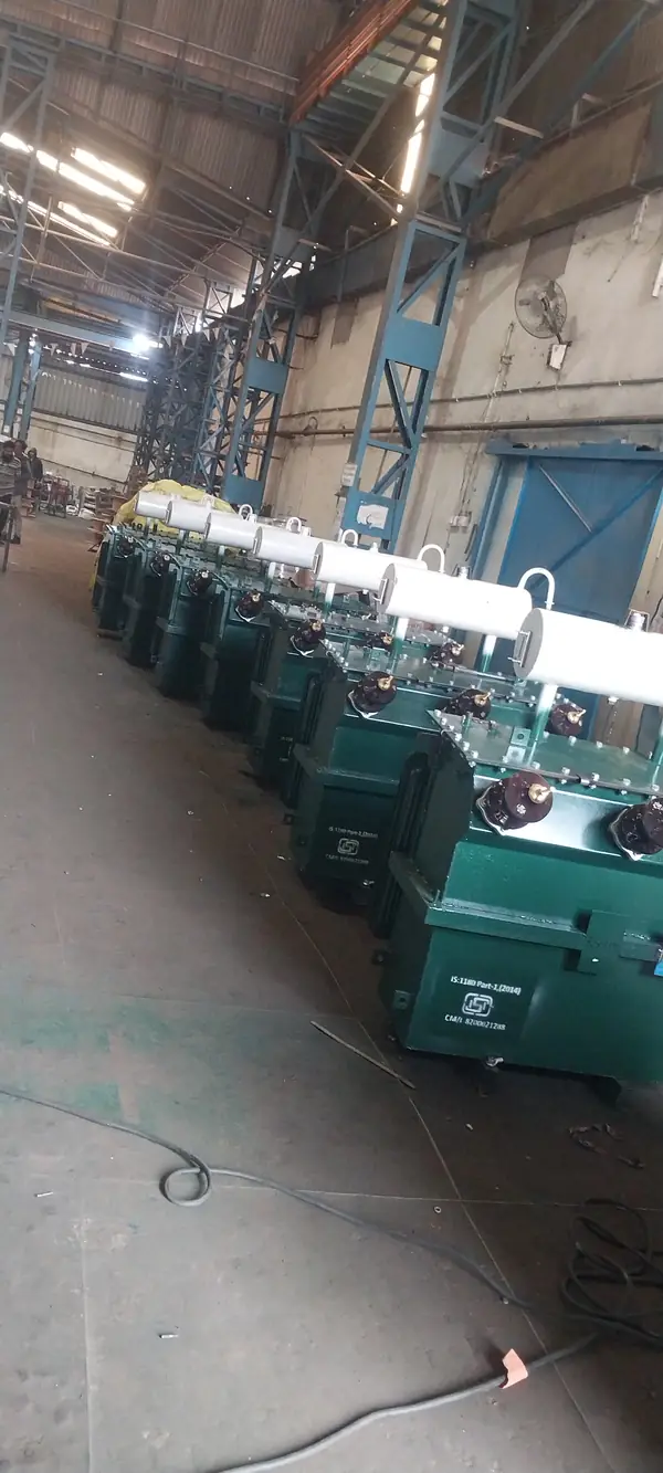 Production line of distribution transformers