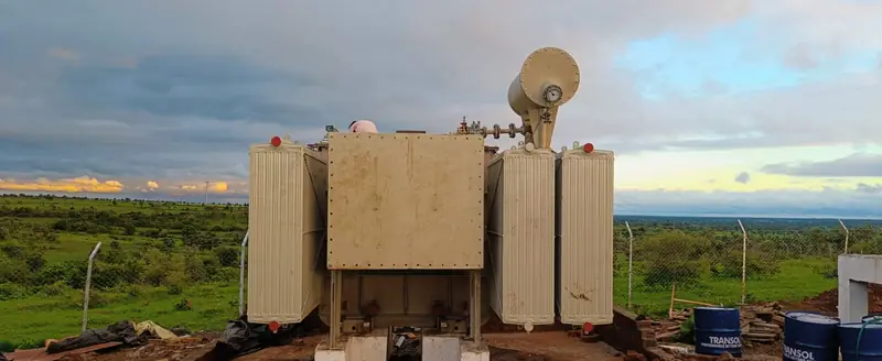 Dynamech power transformer installed at a renewable energy site